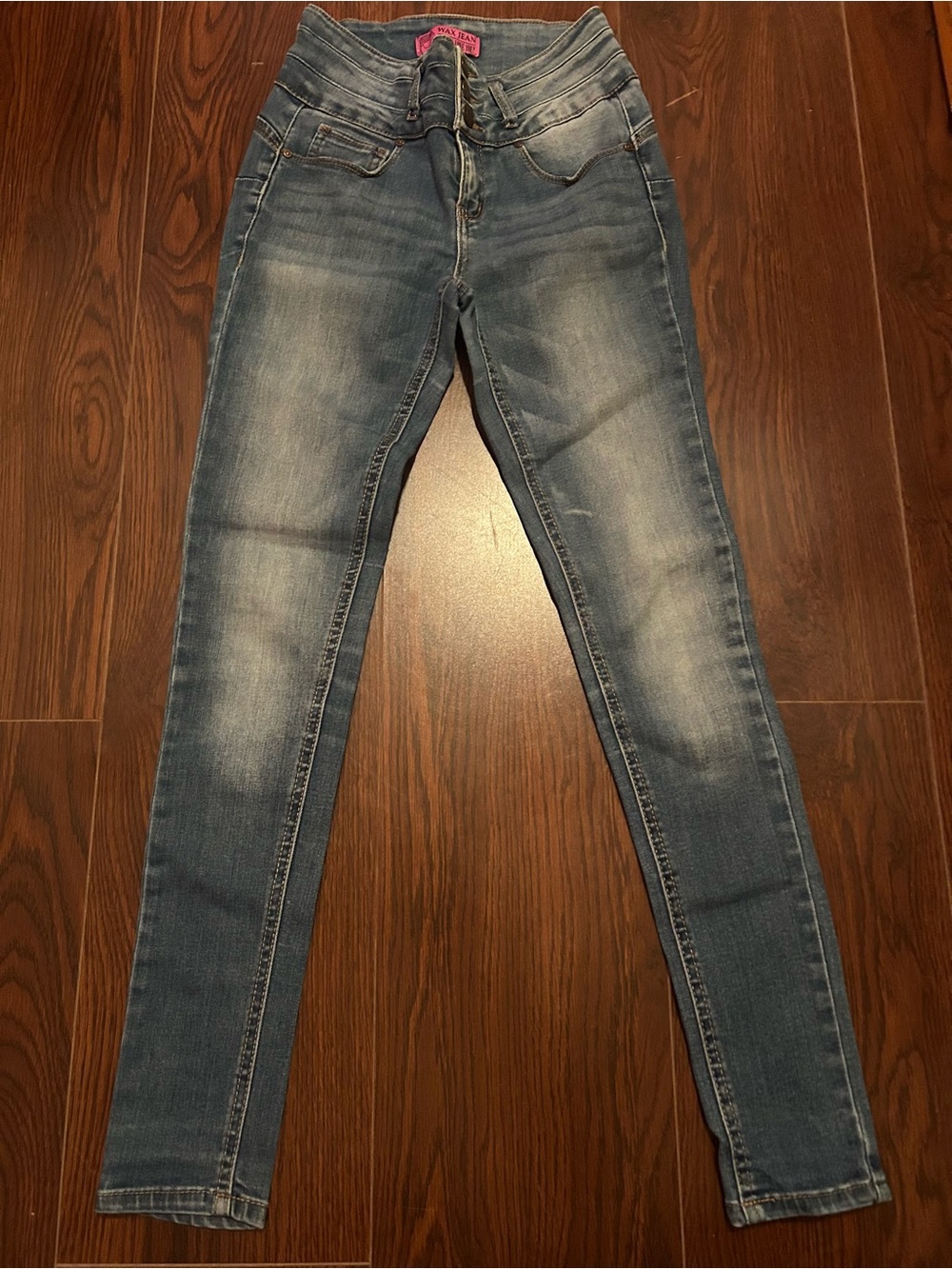 Wax Jean Women's Skinny Jeans - Light Blue Wash